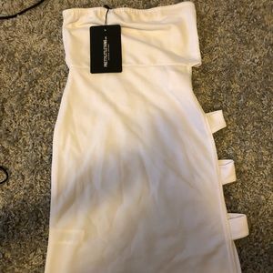 White side bandage dress